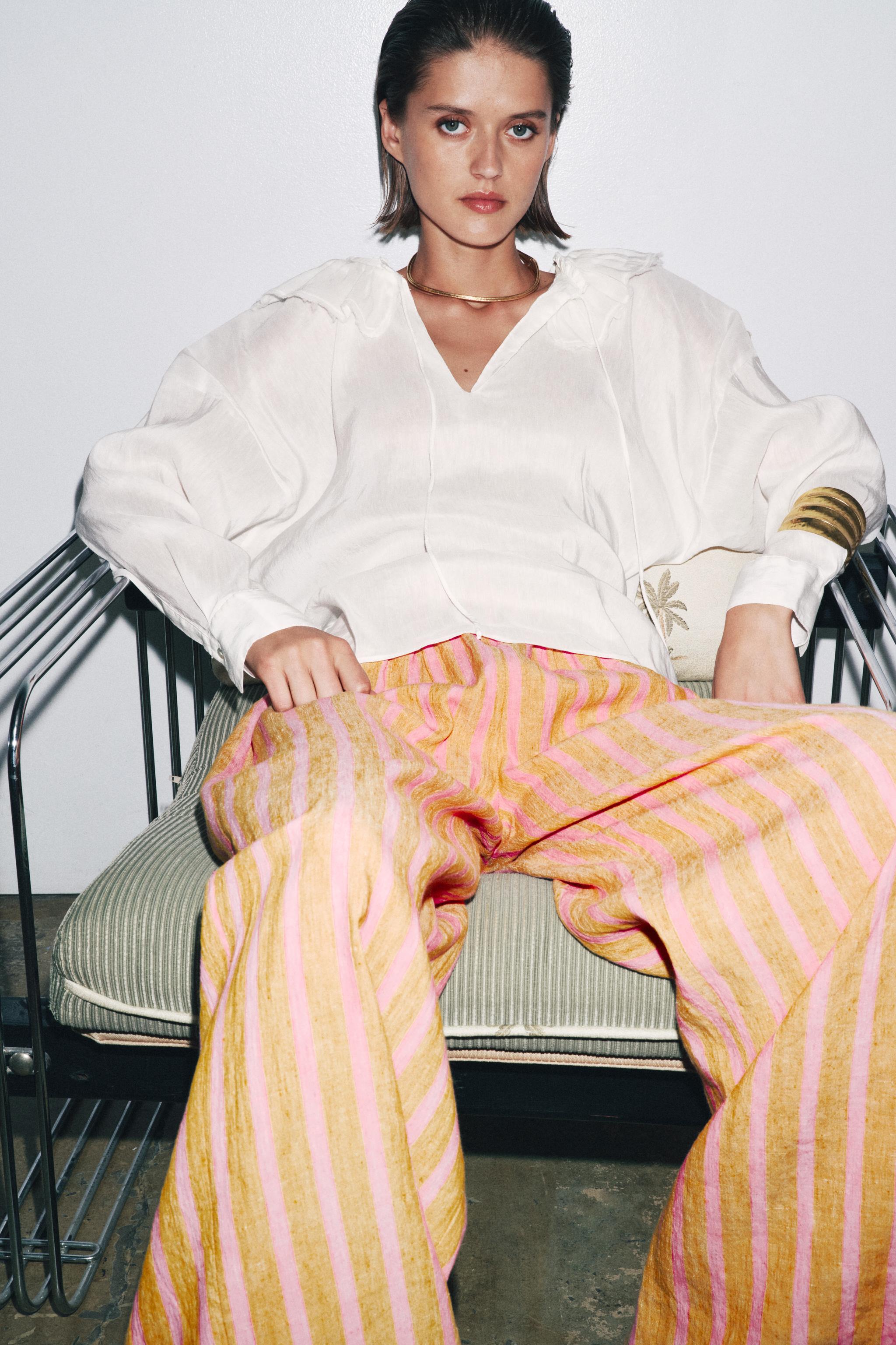 ZW COLLECTION LINEN AND SILK BLEND SHIRT